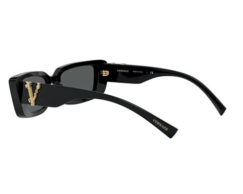 versace ve 4382 gb1/87|Versace VE4382 GB1/87 Sunglasses Black .